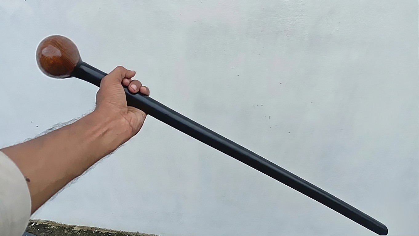 Irish Shillelagh Walking Stick 36″ Black Hardwood Wooden Cane African Rosewood