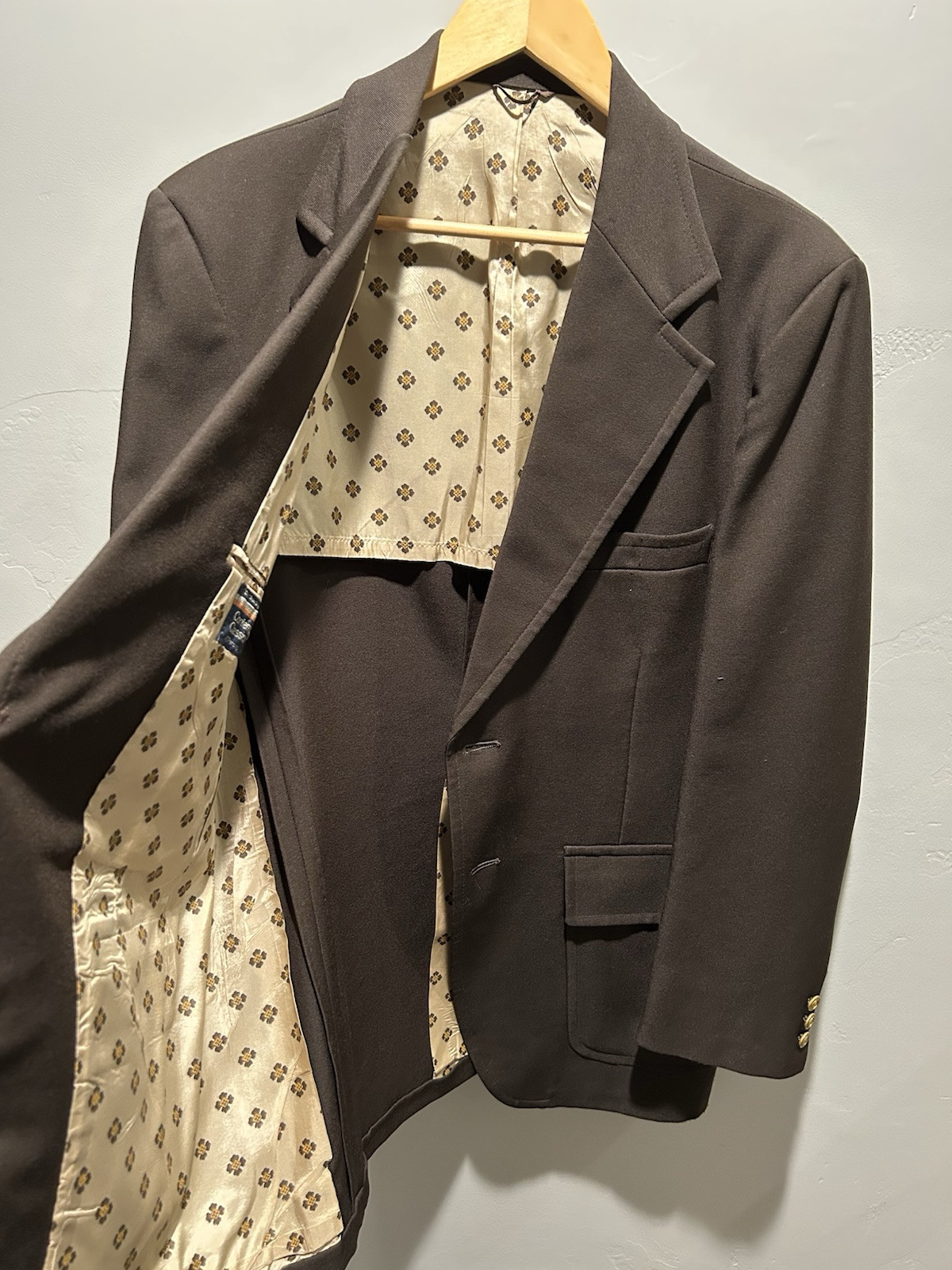 Vintage 1980’s JCPenny Contemporary Classics Brown Poly Blazer Sz 44R