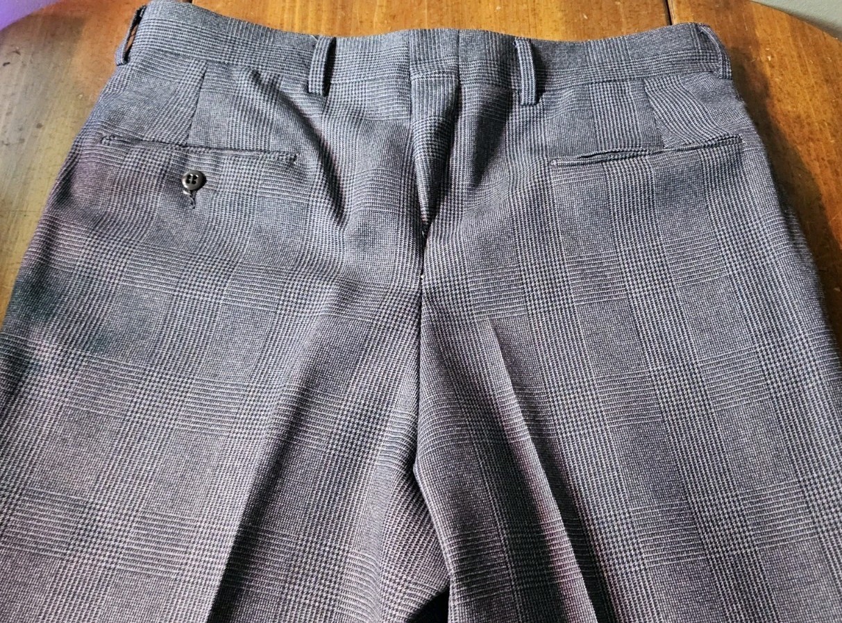 VTG 60/70s Union Made 🇺🇸 Werdenberg’s Blue Wool 3pc Suit 39R, 34×27 +NWT Tie