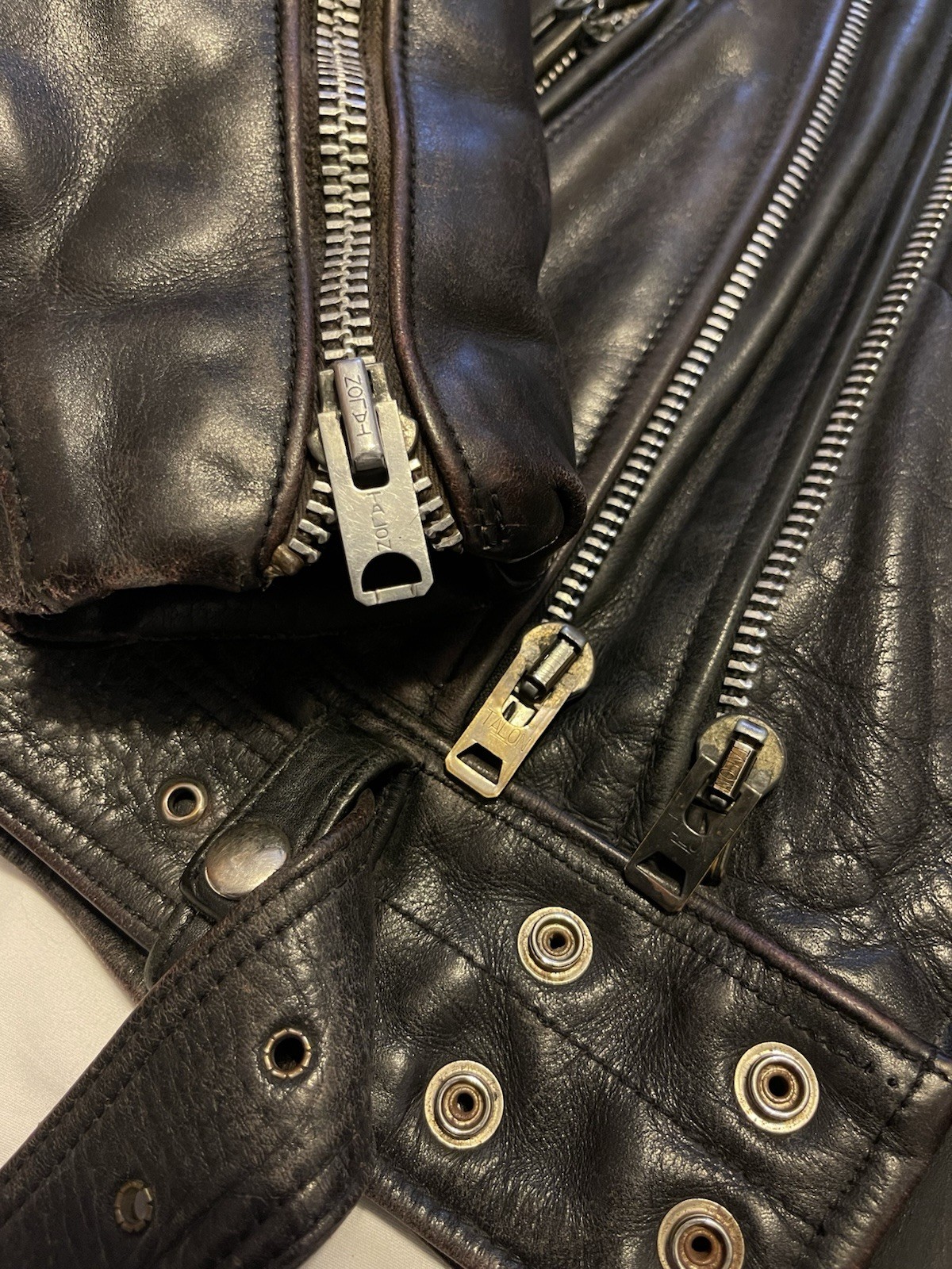 VTG Vanson Rock And Roll Twin Track TALON Size 44 In USA 80’s/90’s RARE