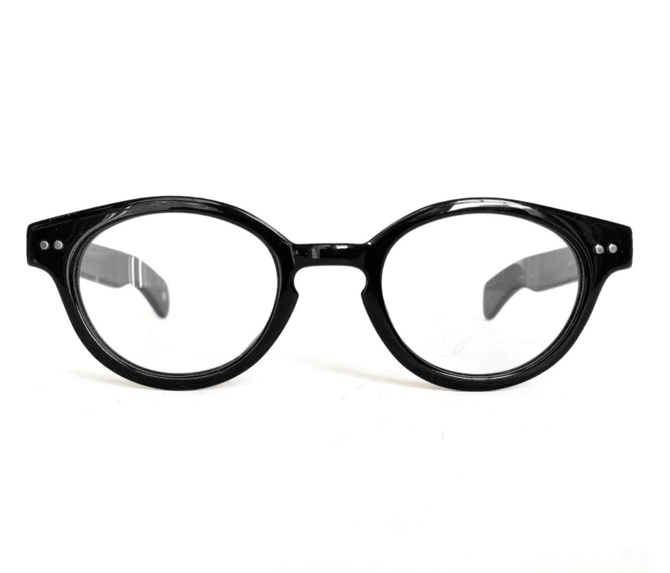 Vintage Eyeglasses John Lennon Retro 2 Eyewear Beatnik Paddle Temple Round Panto