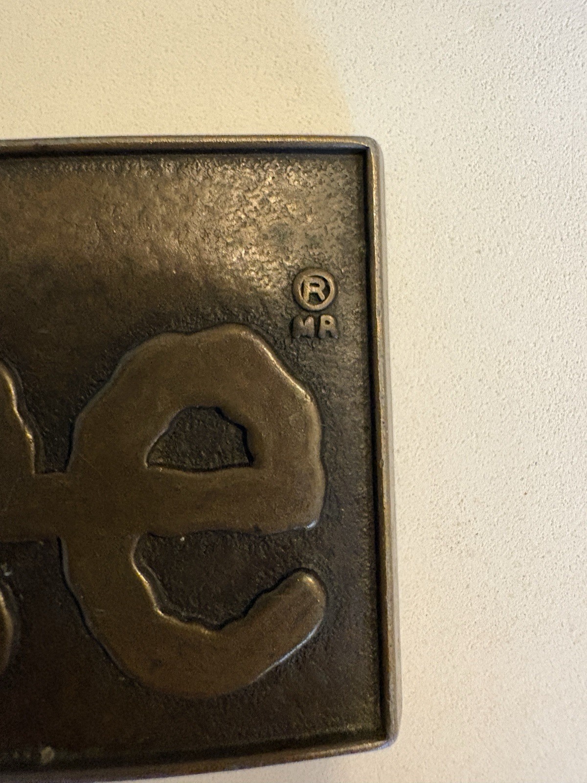 Vintage 70s/80s Lee Jeans Brass Belt Buckle Western Workwear