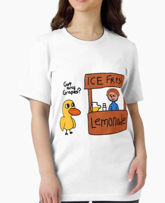 Ice Fresh Lemonade Got Any Grapes Duck Funny T-Shirt