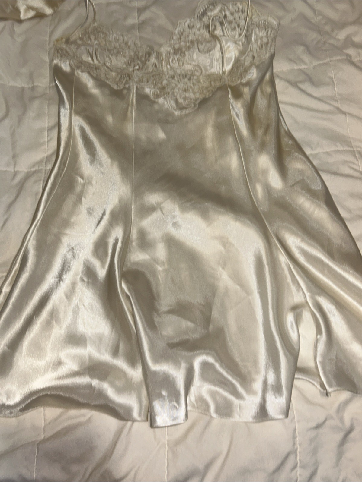 Vintage Frederick’s Of Hollywood White Lace Lingerie Bridal NIGHTGOWN