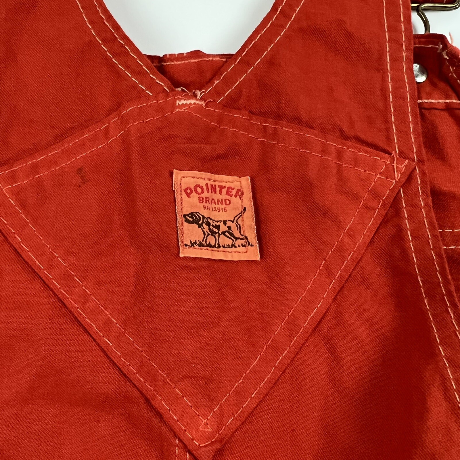 VTG Pointer Brand Overalls Wide Leg Game Day Tailgate USA 44×30 Clemson Auburn