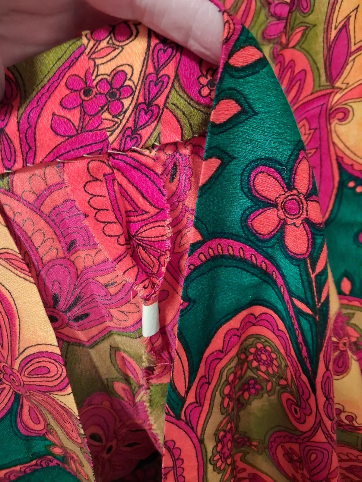 Vintage ALICE POLYNESIAN Hostess Dress Psychedelic Mod Max Aloha Pool Beach 70s
