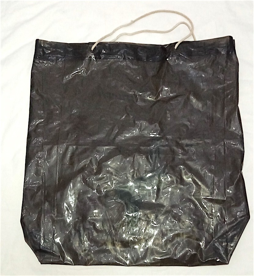 FIORUCCI 70s italy rock n roll bag maxi plastic shopper rare