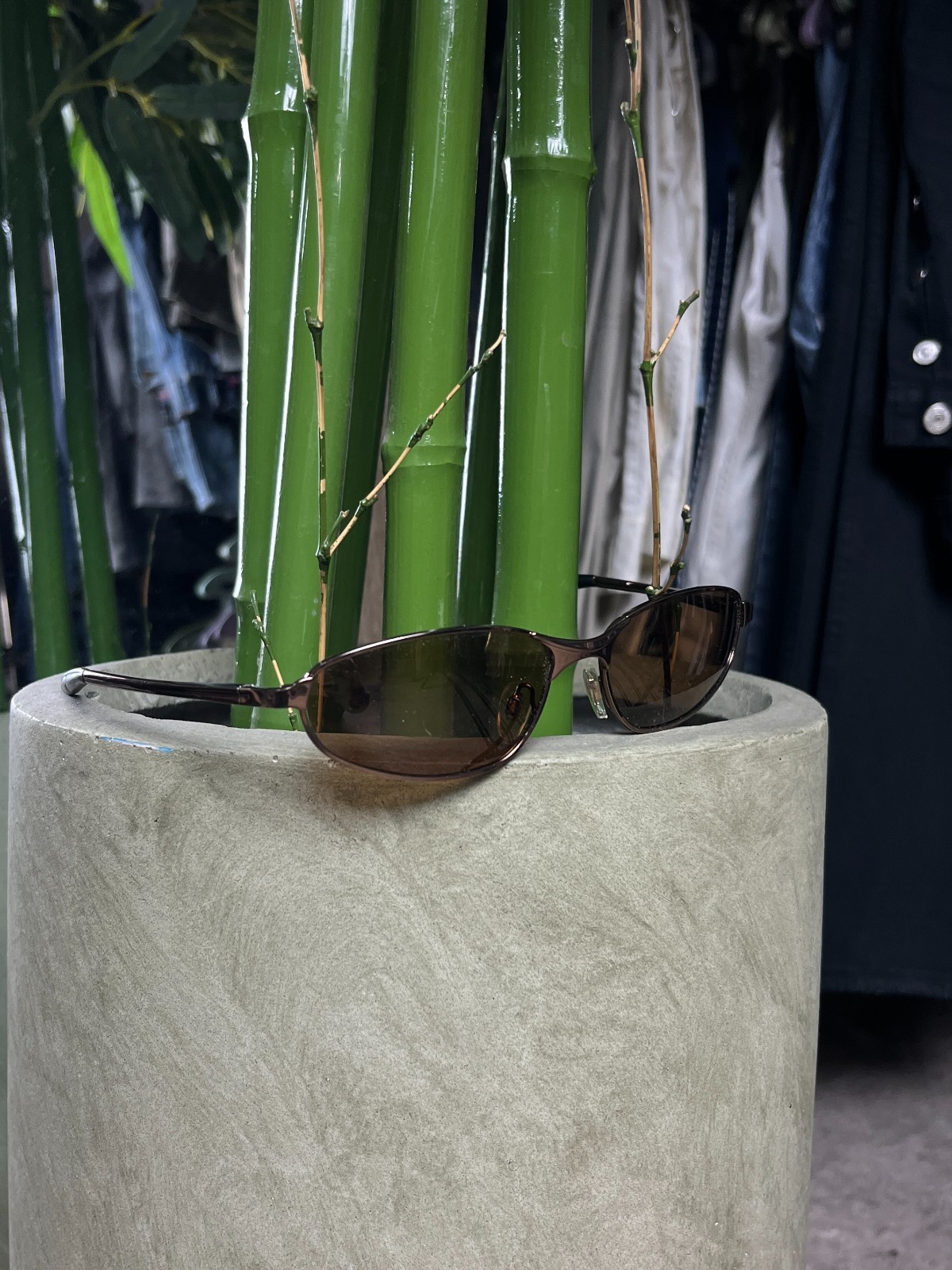 2000s NEXT OAKLEY-STYLE OVAL METAL FRAME SUNGLASSES – № 4530