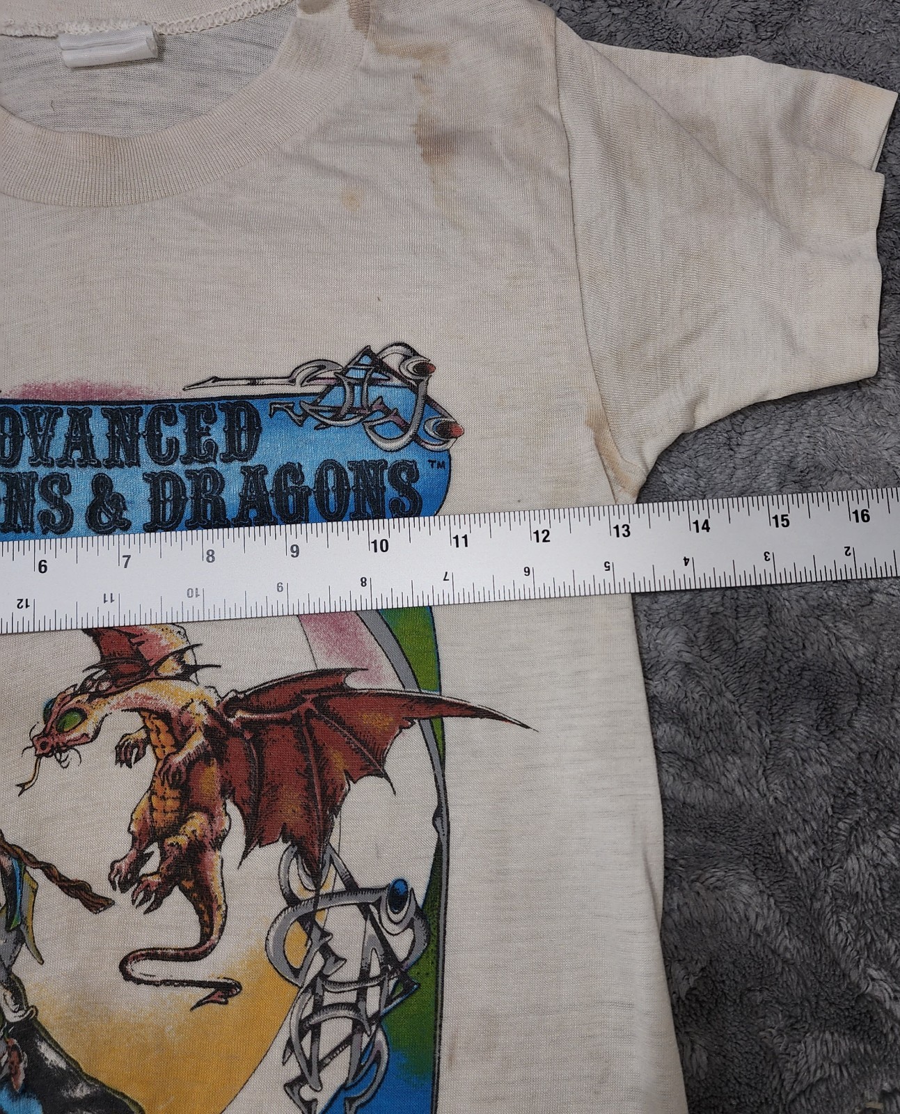 Old Vintage RPG 1981 TSR Hobbies Dungeons & Dragons kids T-Shirt Shirt 80’s