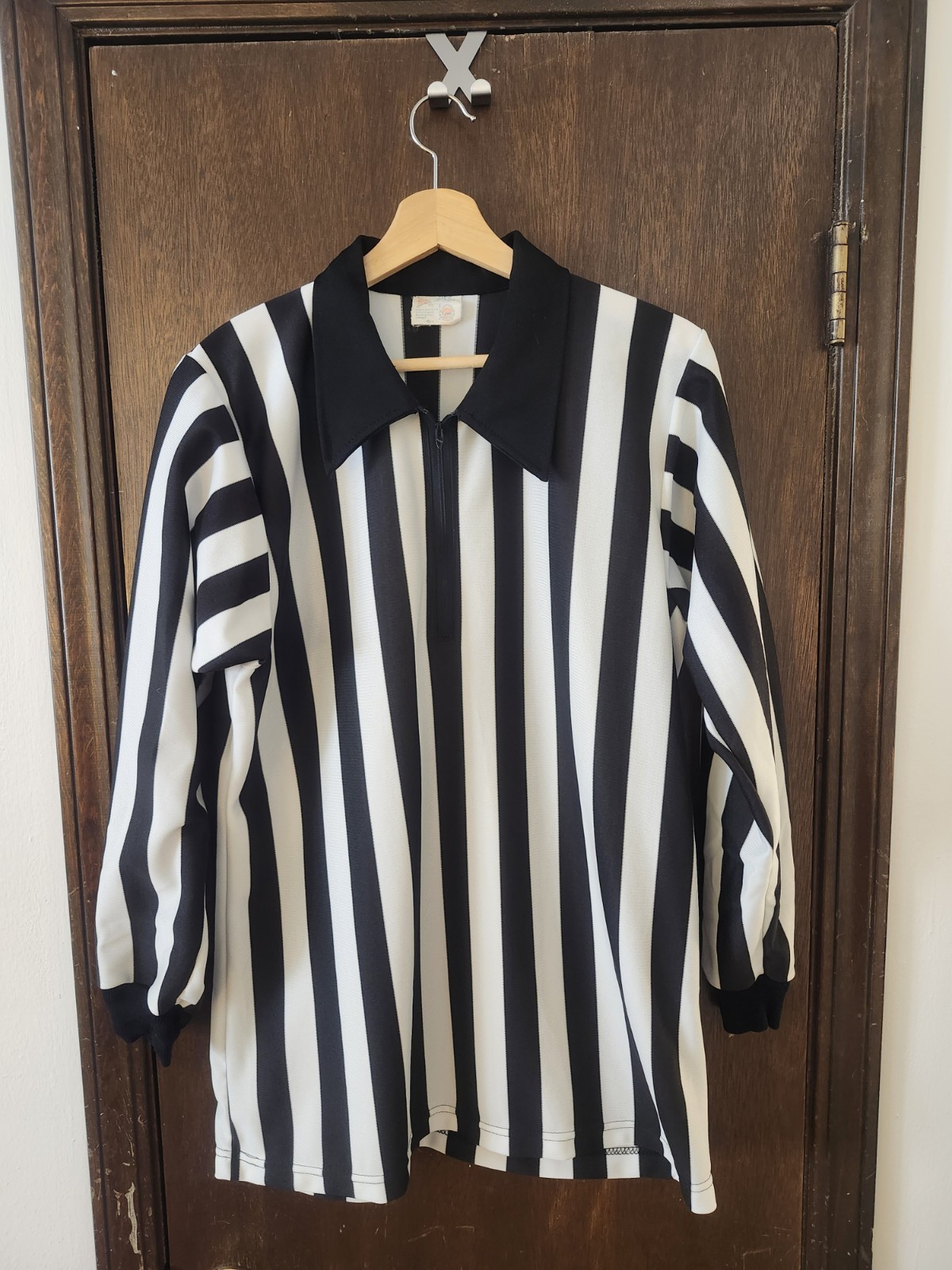 Vintage 1970s Felco Ny Size Large UNION MADE USA Striped Ref Shirt