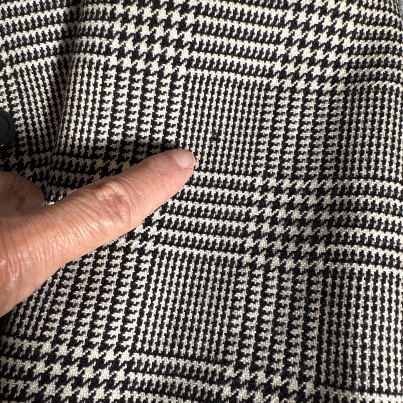 Giorgio Armani Mani Blazer Mens Houndstooth Wool Italy Sport Coat VINTAGE 40S