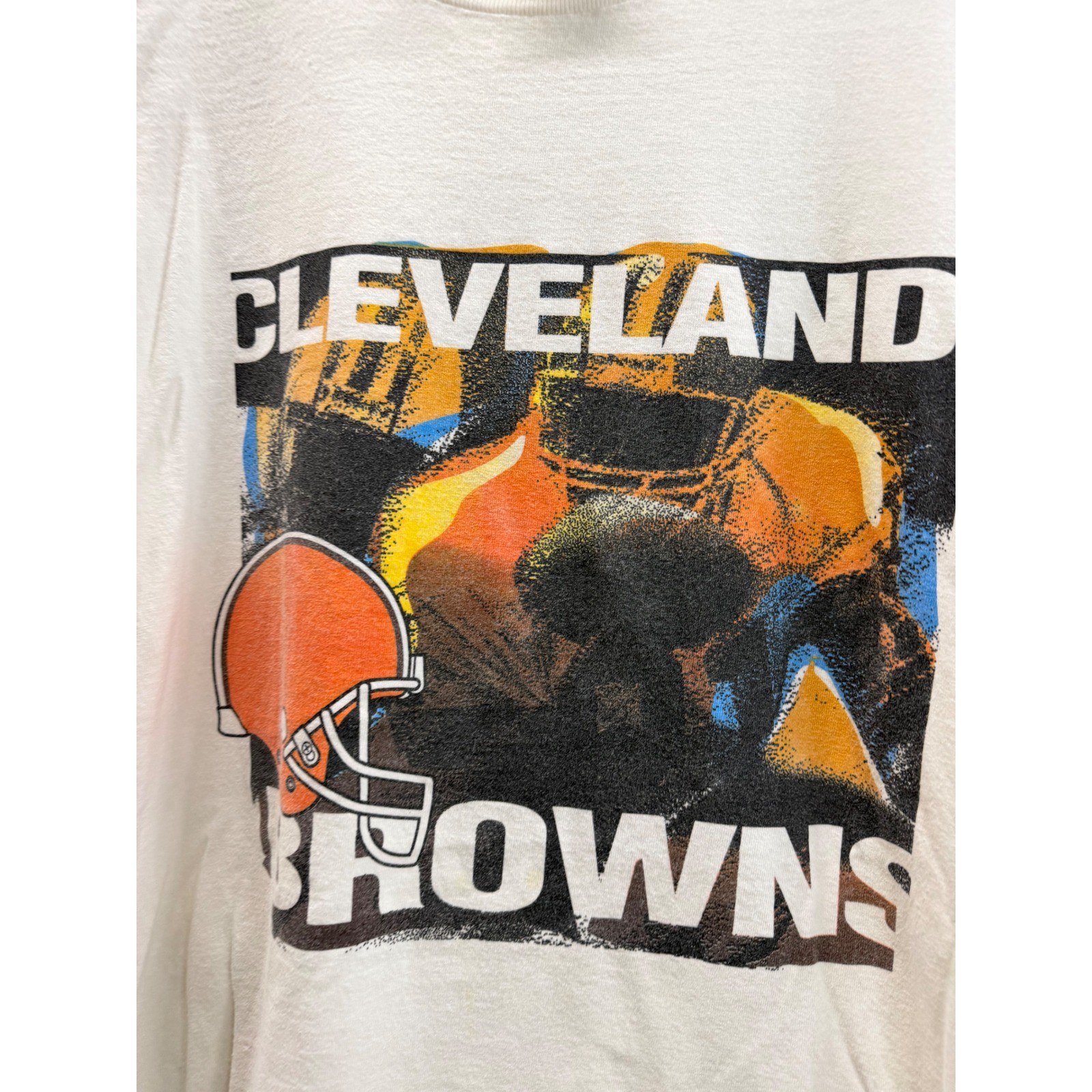 Vintage Tultex Cleveland Browns T-Shirt Mens XL White NFL Football Graphic Tee