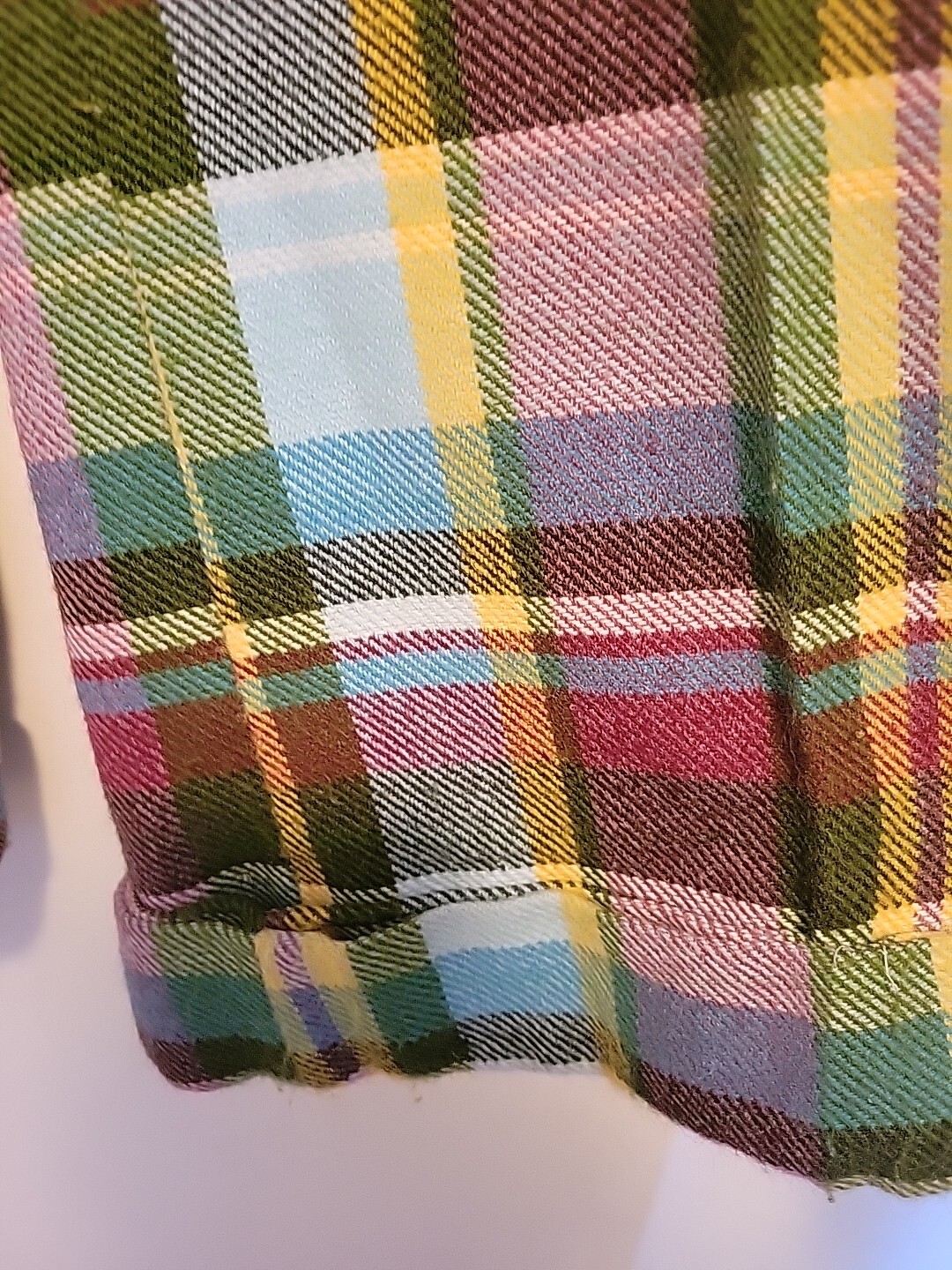 Vintage Levis For Me Plaid Pants 70s Bell Botton Cuffs 24 In Waist