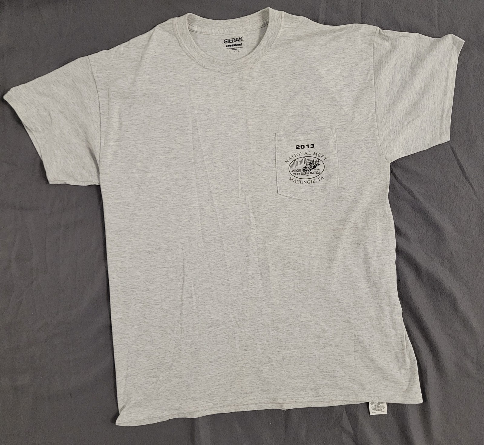 Antique Truck Club of America 2000s Graphic T-Shirt Large Gildan Tag Gray
