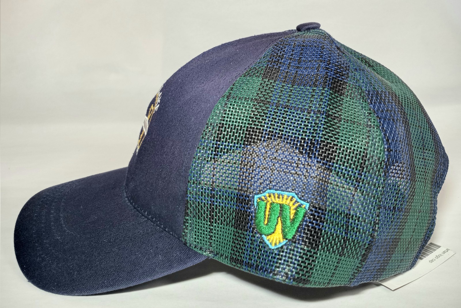 China Lake Golf Course Hat Mesh Tartan Adjustable Strap Back New With Tags