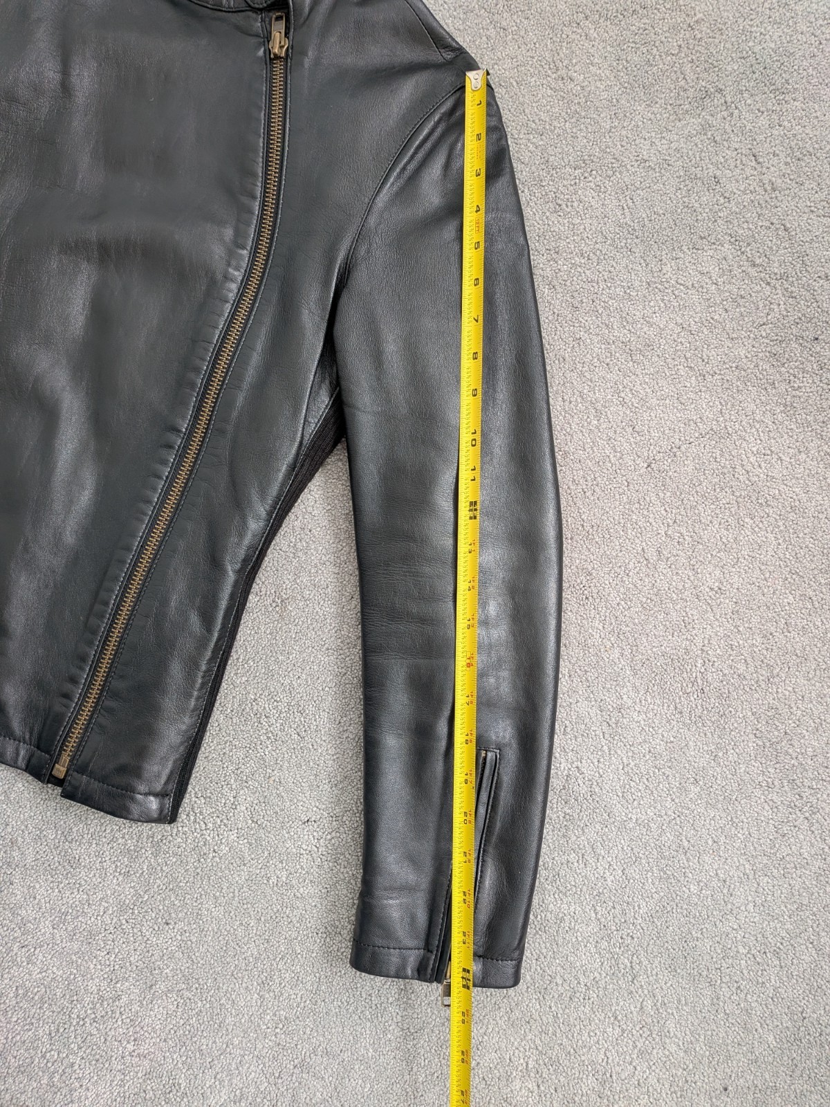 Mint Vintage BUCO Black Leather Motorcycle Jacket Unisex – Womens L (Mens S-M)