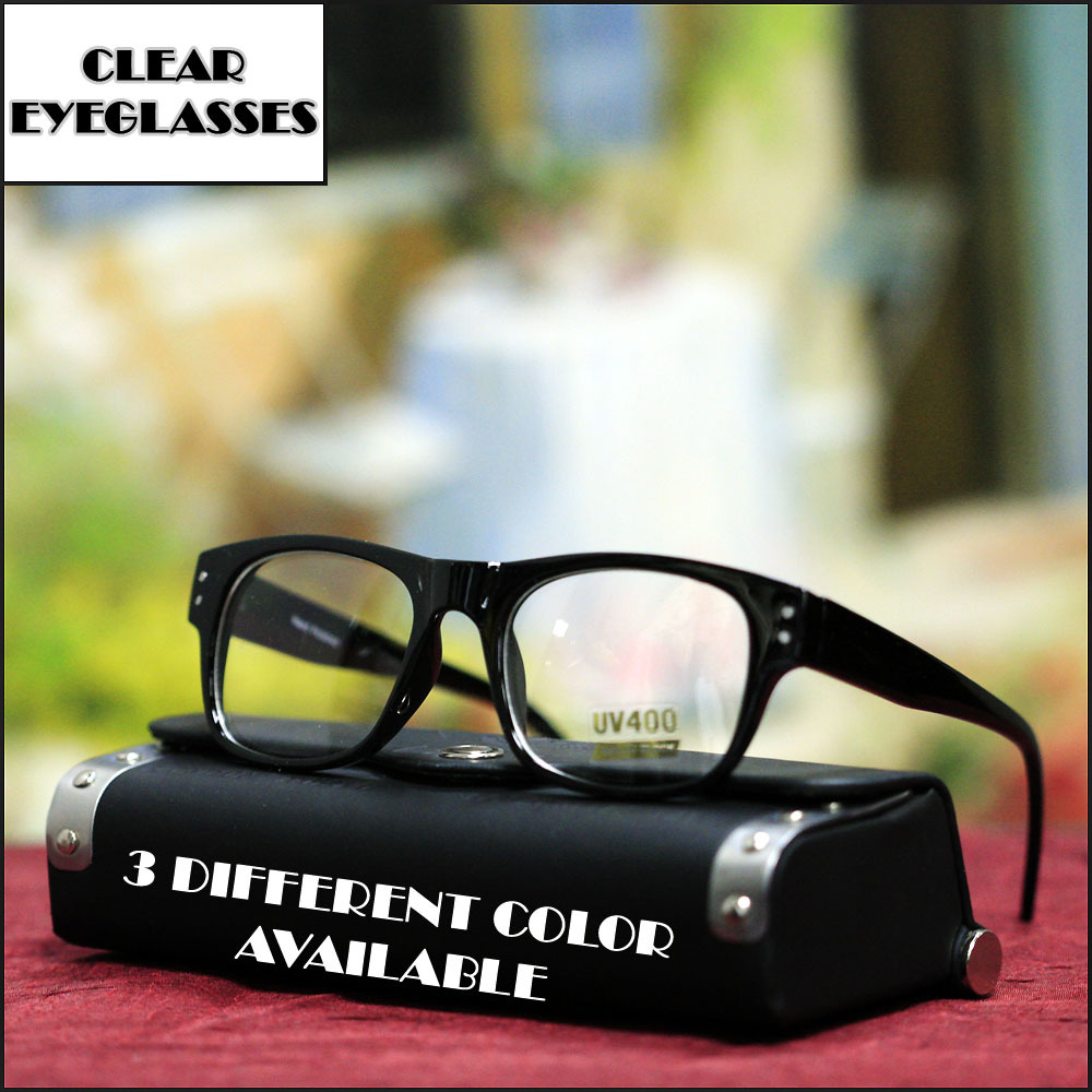 NEW MENS EYEGLASSES RETRO VINTAGE FASHION TRENDY GEEK 3 DIFFERENT COLOR EYEWEAR