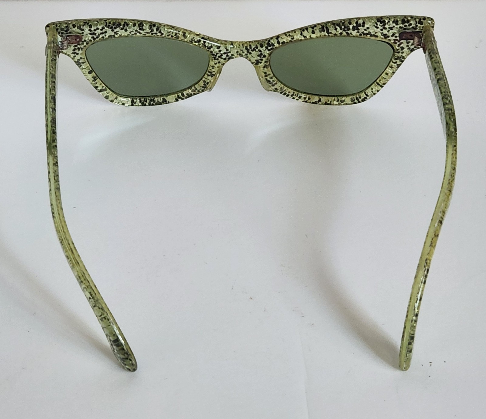 Vintage Mid Century Sunglasses 1950s – 1960s Gold Black Glitter