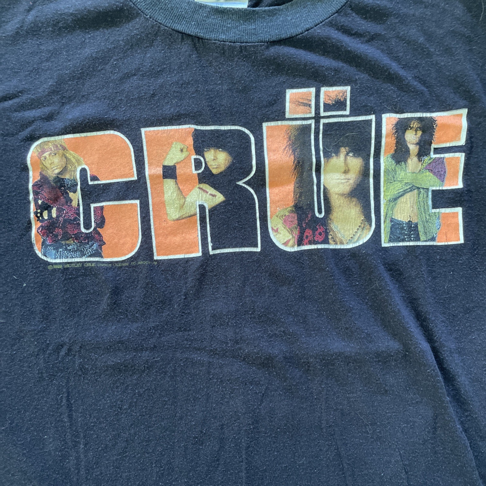 Vintage 80s Motley Crue Kick Start My Heart 1989 T-shirt Medium Rock Metal Tour