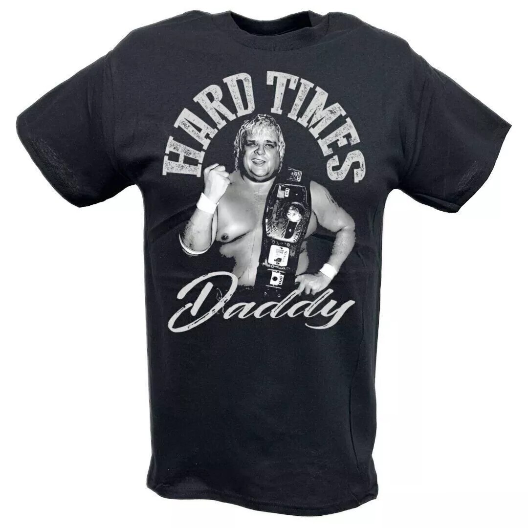 HOT Dusty Rhodes Hard Times Black T-shirt Cotton All size Gift Friends DS03