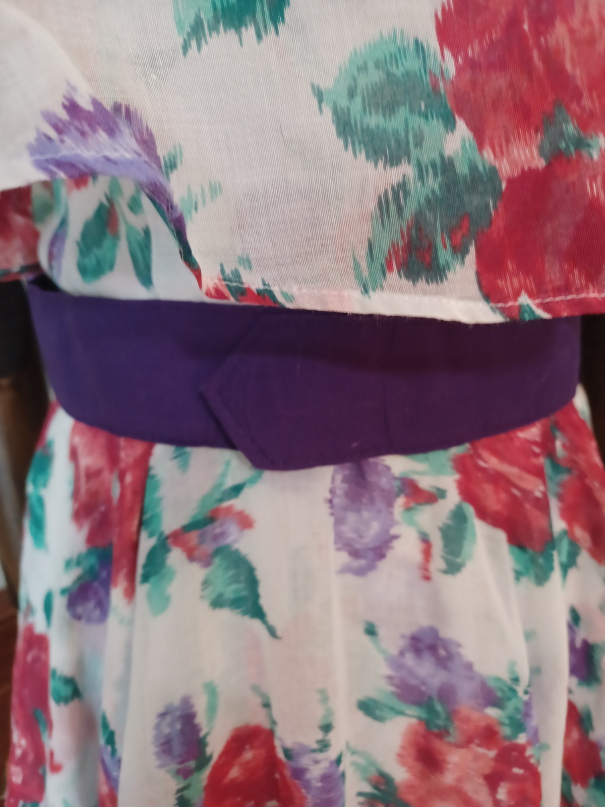 Vintage 1980s L. Rothschild Floral Print Tiered Cottagecore Prairie Tea Dress