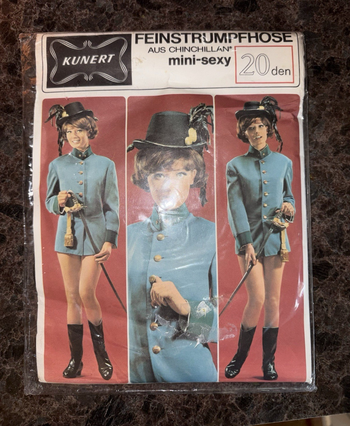 Vintage Late 1960s / 1970s KUNERT “mini-sexy” Sheer Pantyhose – Deadstock NIP