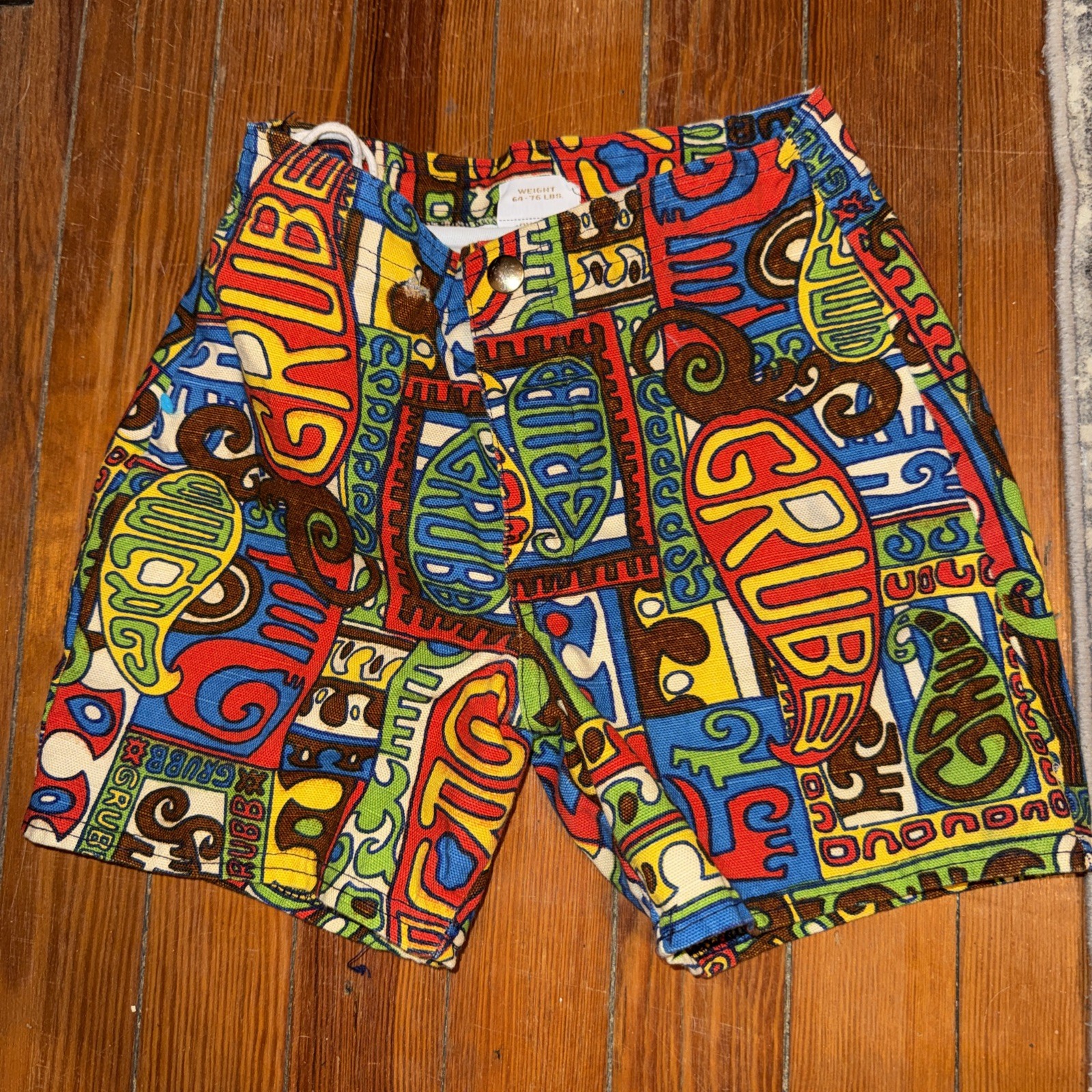 1960s Deadstock Robert Bruce Grubb Surf Shorts Pop Art Hippie Shorts Swim AAA+!