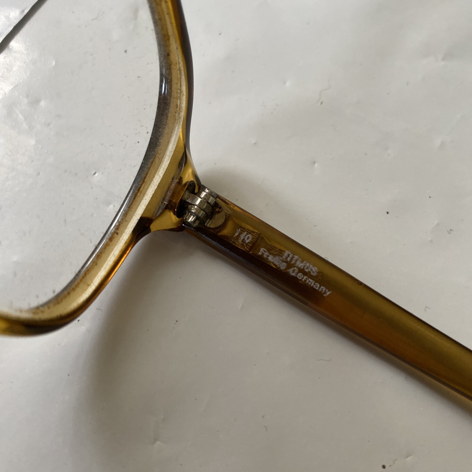 Vtg Oversized Mens Glasses German Rare Eyeglasses Frame Only Yugoslavia Square