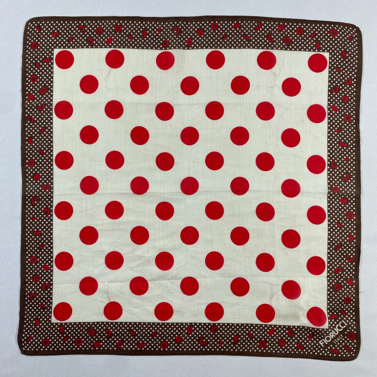 Vintage Fiorucci Handkerchief Pocket Square Bandana Neckerchief