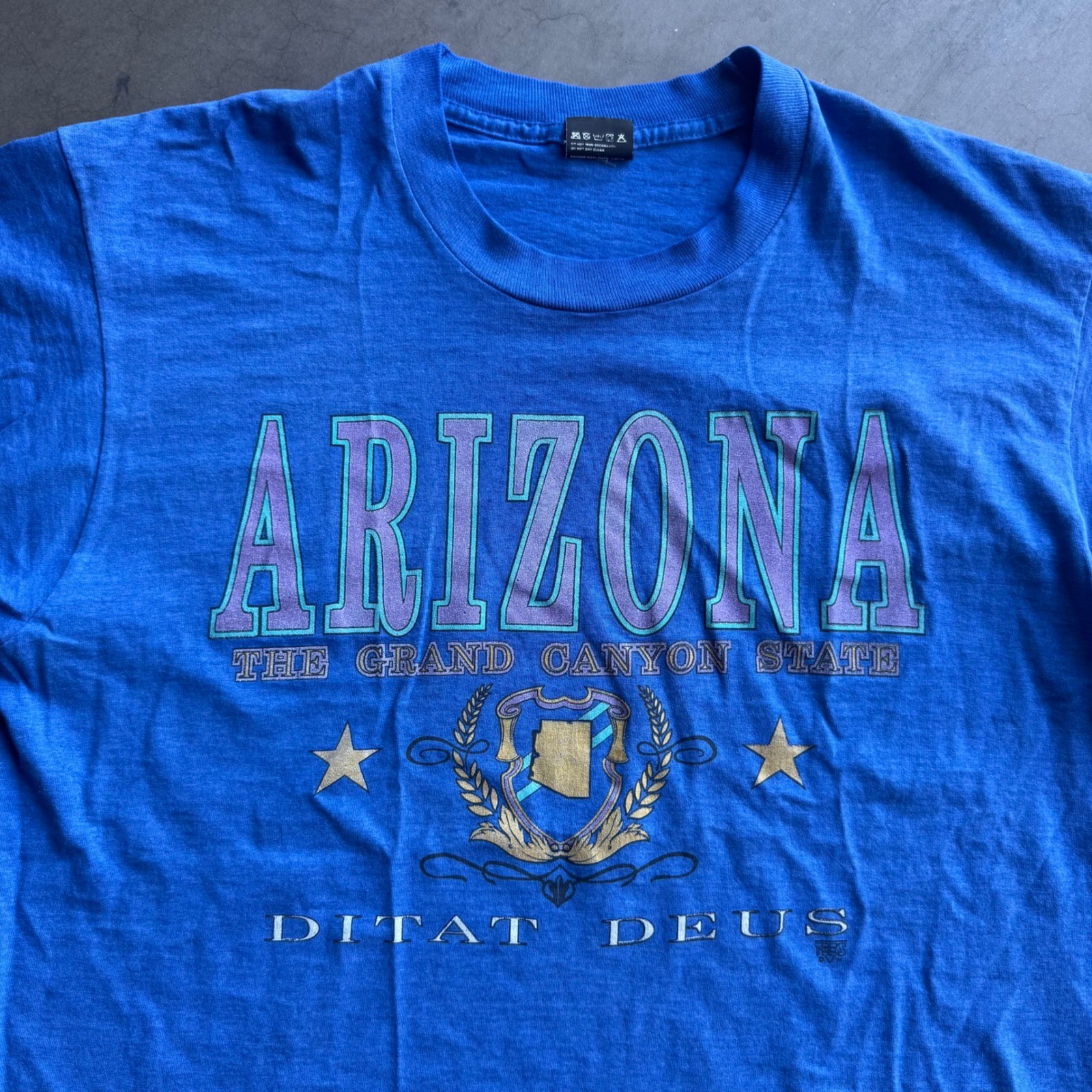 Vintage Screen Stars Best Arizona Grand Canyon State T-Shirt XL Blue 90s USA
