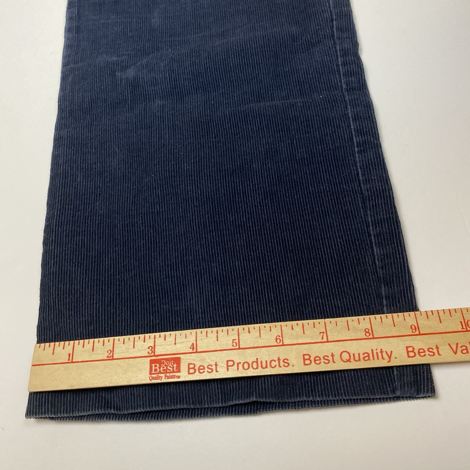 Vintage 1970s Big Yank Navy Blue Corduroy Pants Scovill Zip Difficult Fits 30×32