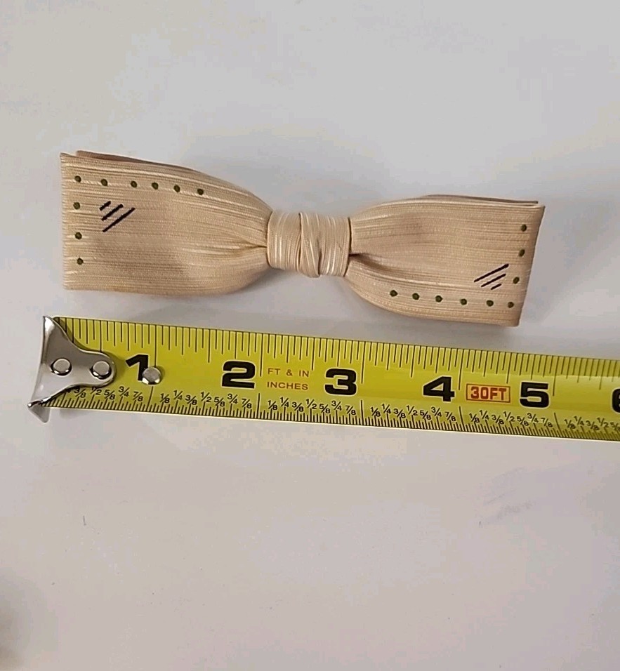 Vintage 1950’s Ormand NYC Clip On Bow Tie Art Deco EUC