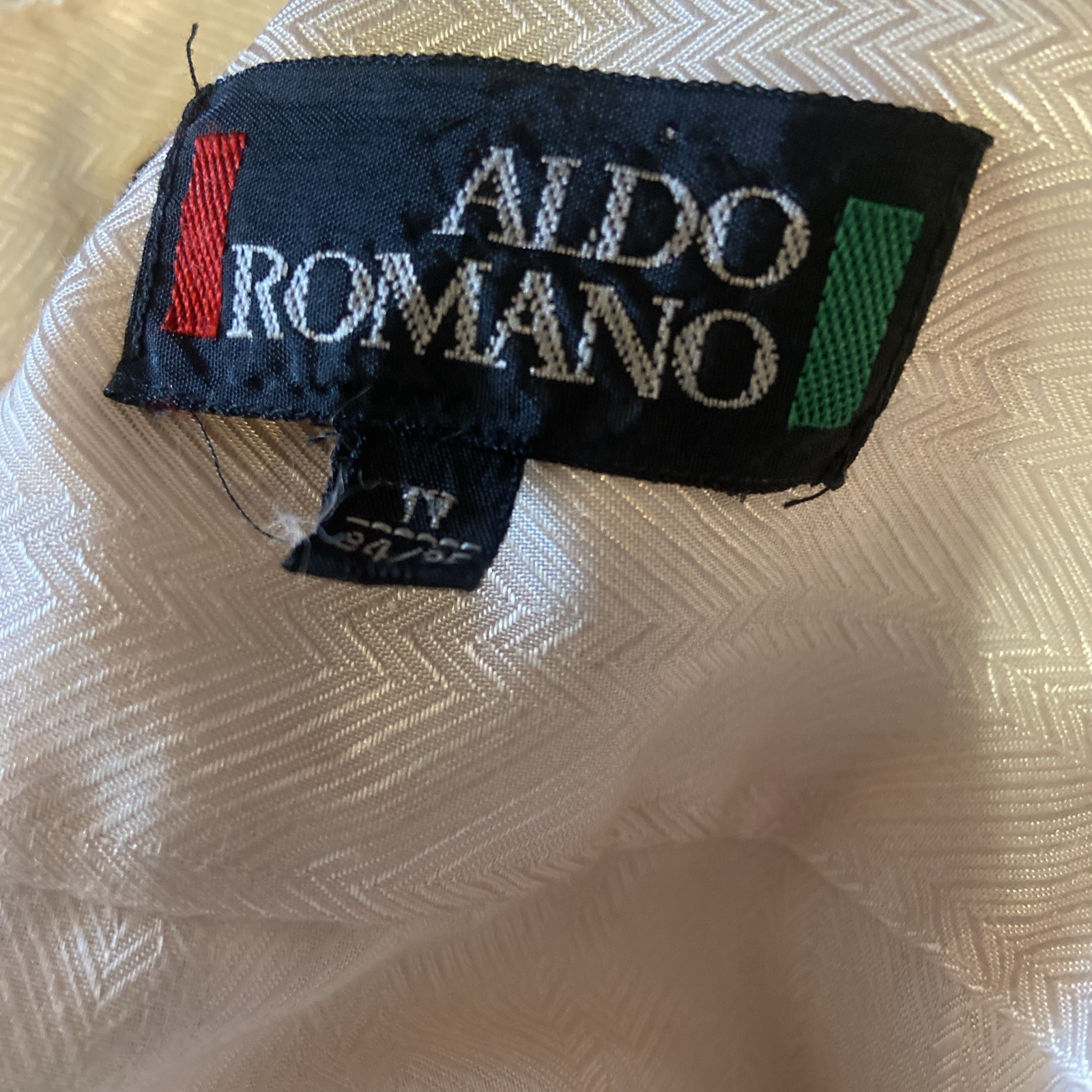 Vintage Aldo Romano M men’s Shirt Short Sleeve Button Down Collar Yellow Korea