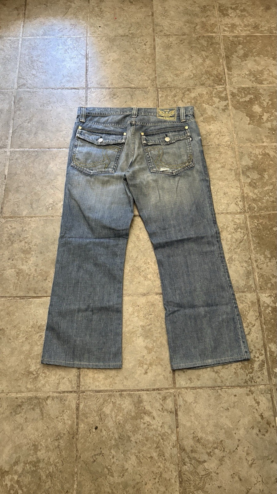 Vtg Y2K Rock & Republic Denim Jeans – Sz 38×32