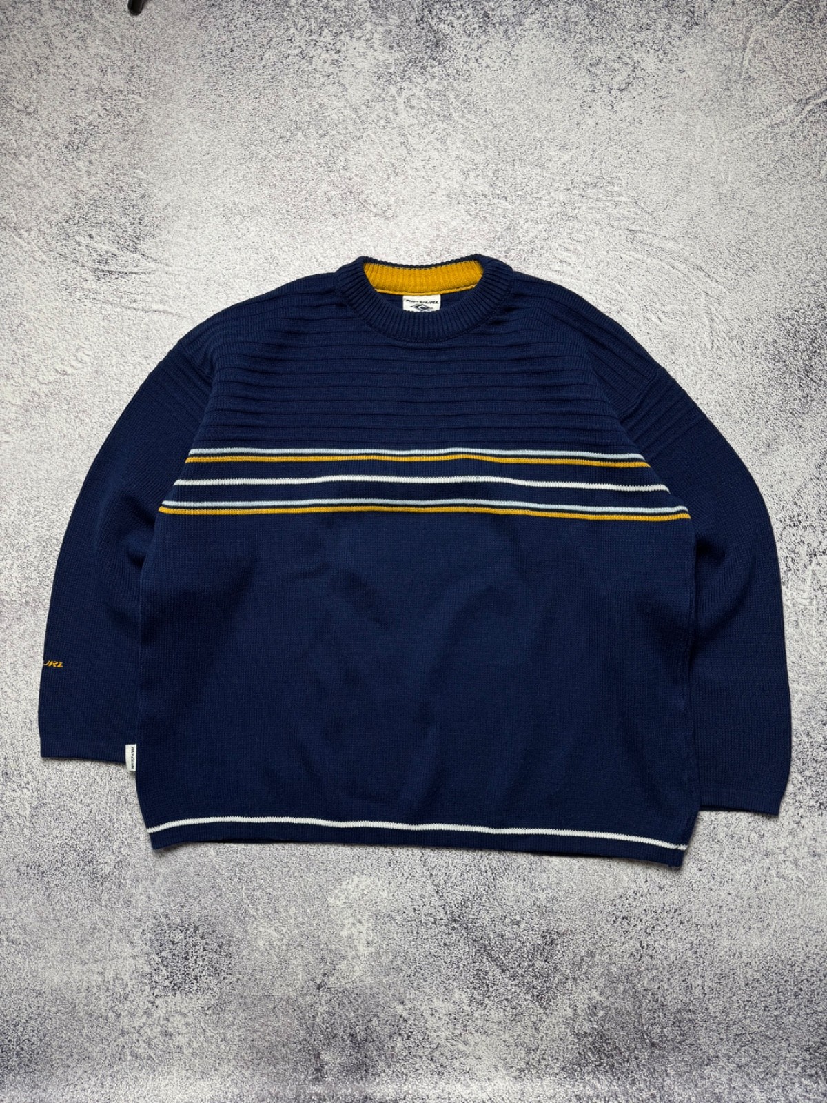 Vintage 90s Rip Curl Sweater Australian Surf Knit Skate Rare Streetwear