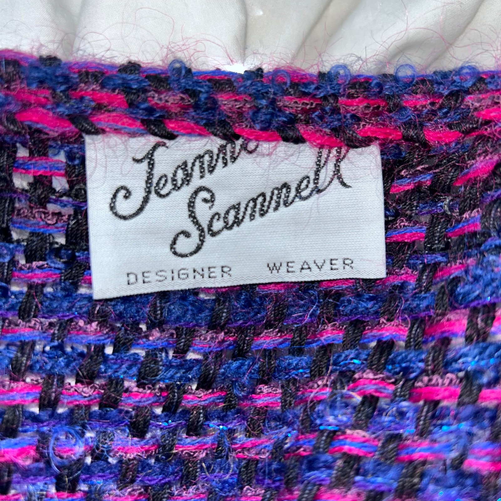 Vintage Jeanne Scannell Hand Weave Batwing Sweater Jacket S M L One Size