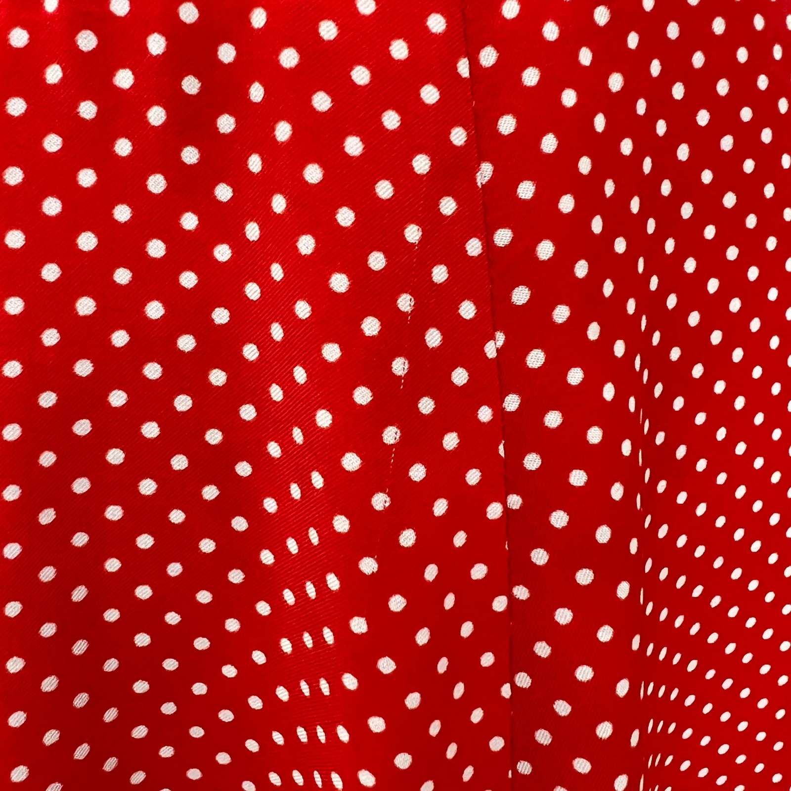 1970s YVETTE Red Polka Dot Maxi Dress V Neck Aline French Vintage Romantic Retro