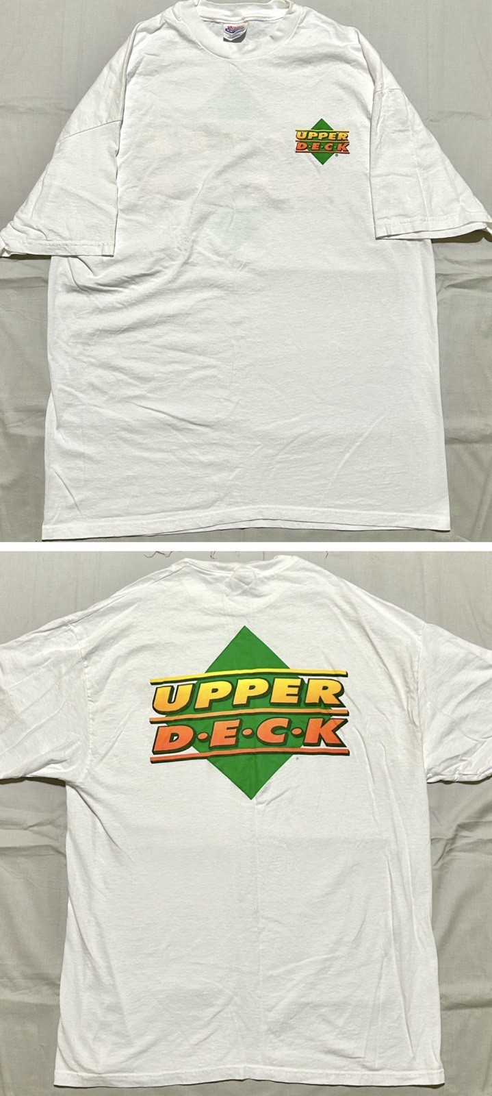 Vintage 90’s Upper Deck Cards Logo T-Shirt XL MLB Baseball Ken Griffey Jr. Rare