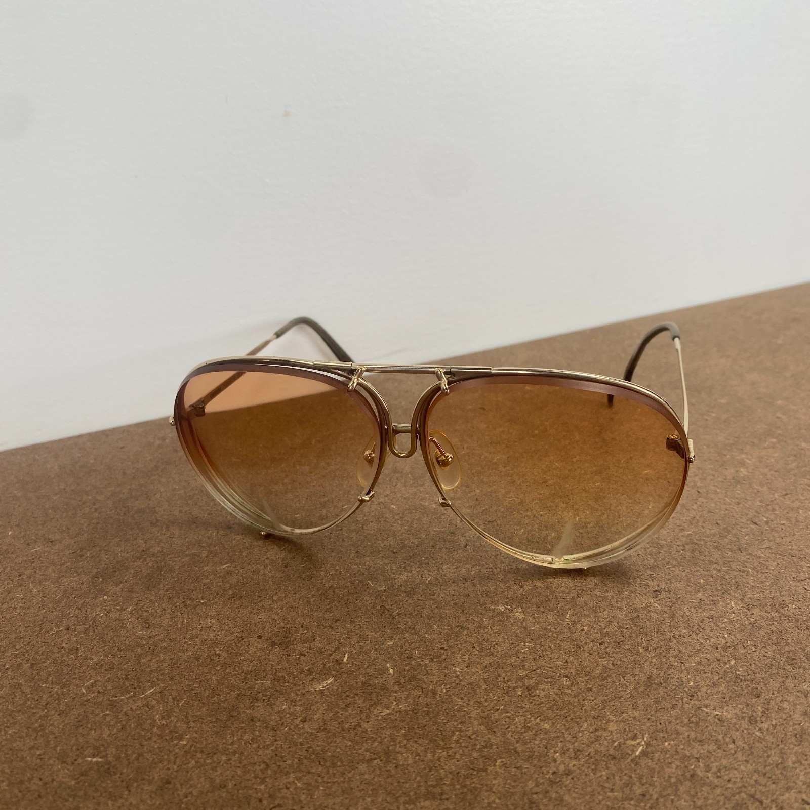 Vintage Carrera Porsche Design 5621-40 Unisex Aviator Gold Sunglasses