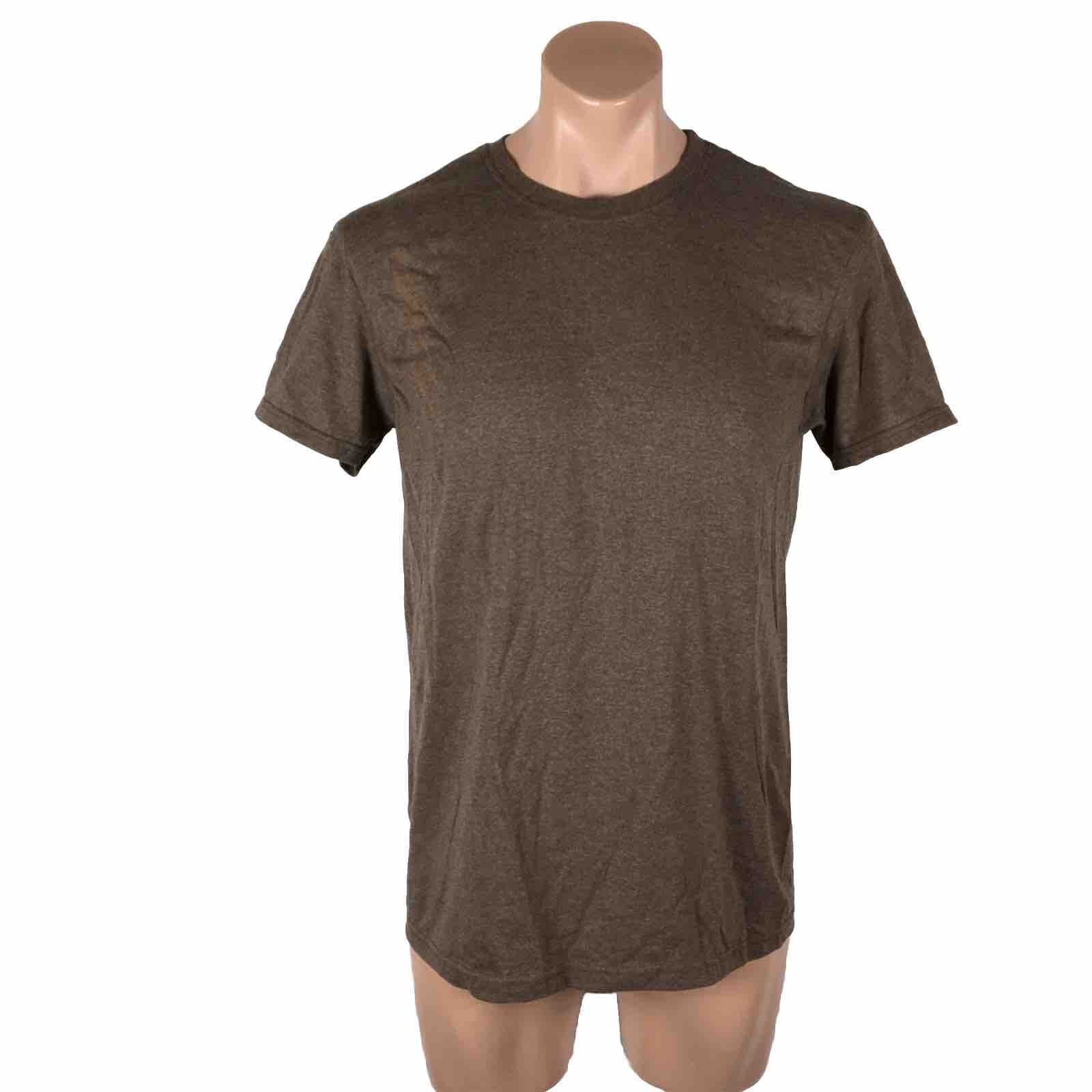 Vintage 80s Screen Stars Best brown Blank Plain Crew Heathered T-shirt M