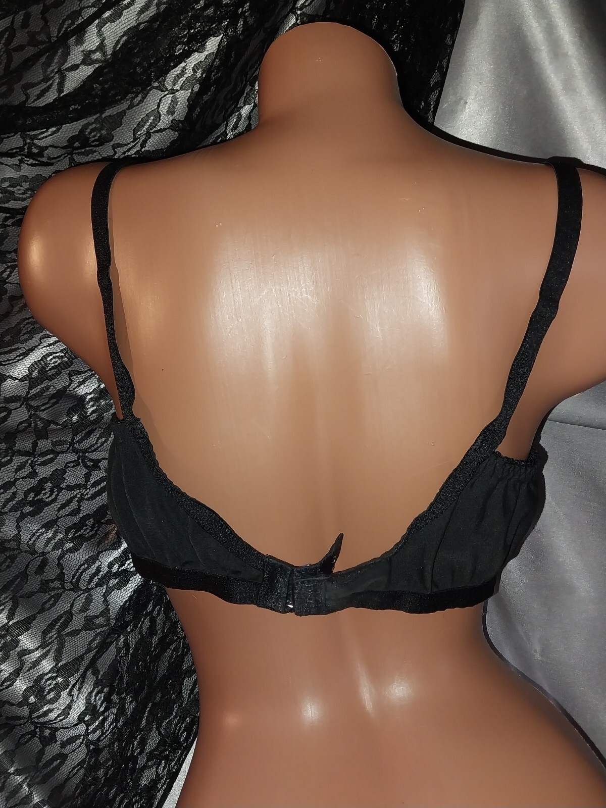 VTG PIN UP POINTY Bra Brassier Glam rock Bombshell DEMURE Office Gal Retro 38D