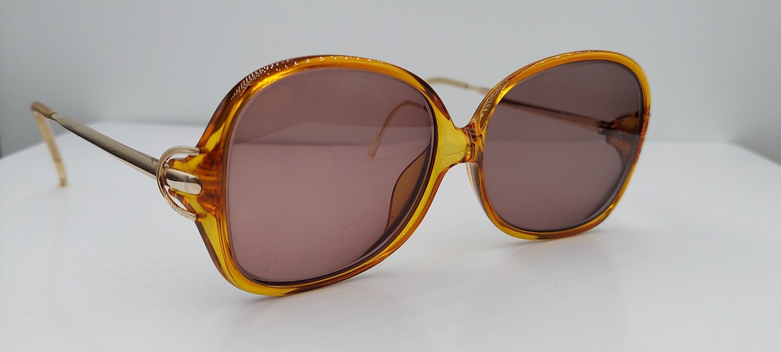 Vintage Viennaline 3076 30 Brown Oval Sunglasses Austria FRAMES ONLY