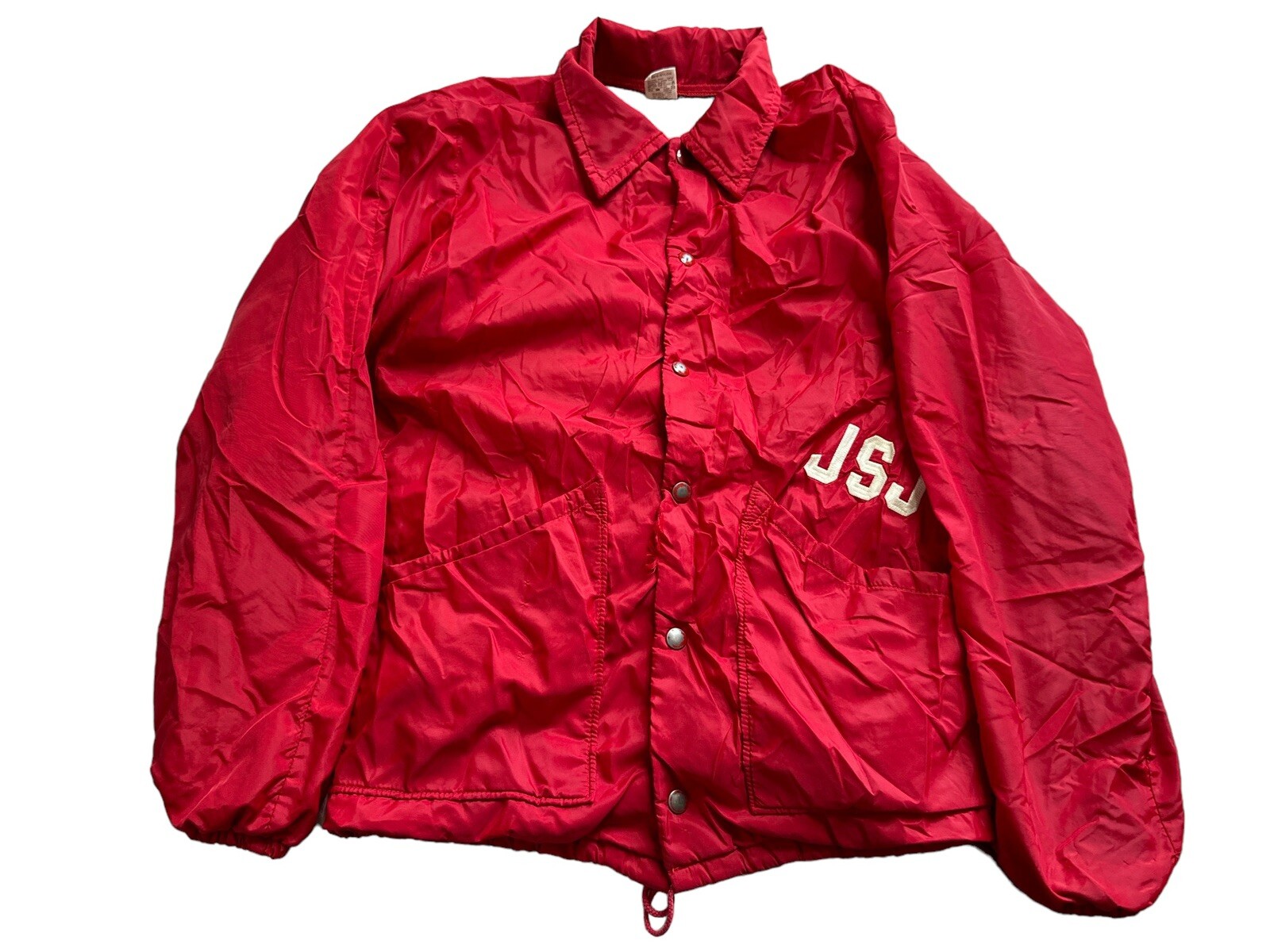 Vtg 70’s Russell Athletic Red Windbreaker Bomber Jacket Small 1970s