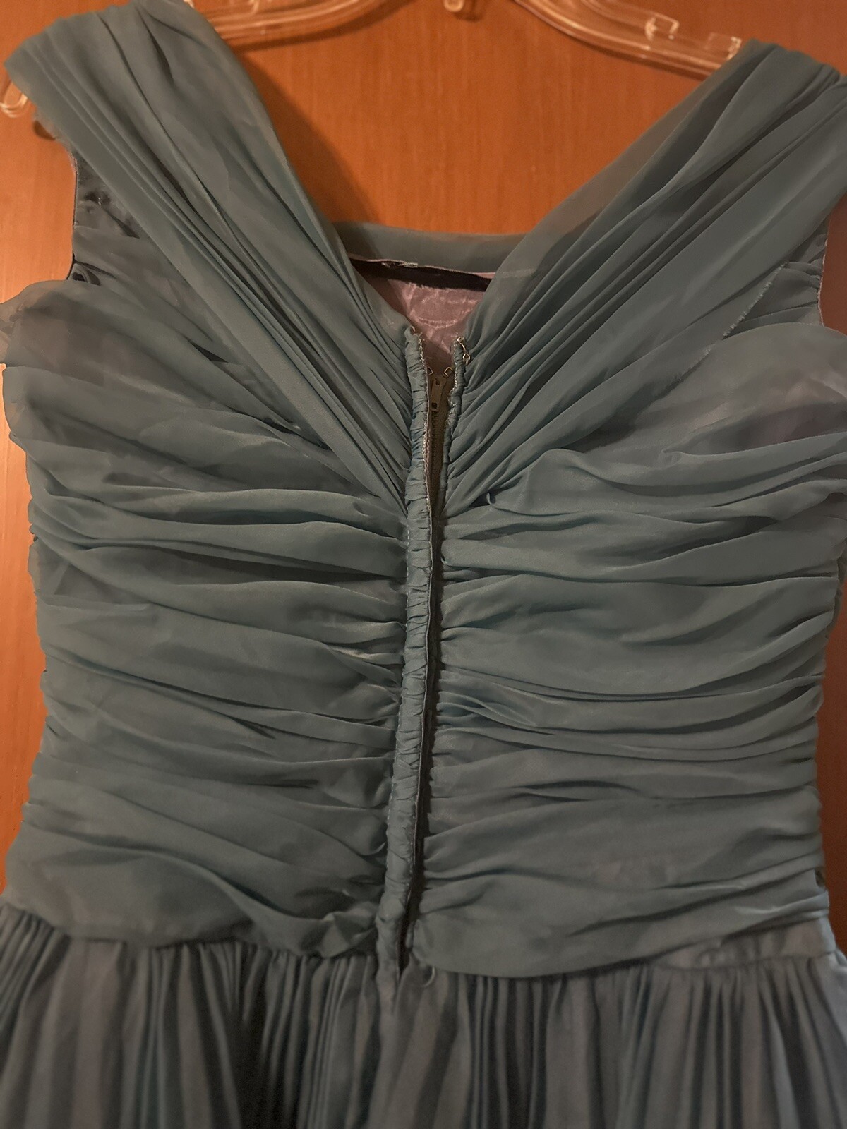 VTG 1950s Teal Tulle Tea Length Party Dress | Retro | Rockabilly I Prom – SM