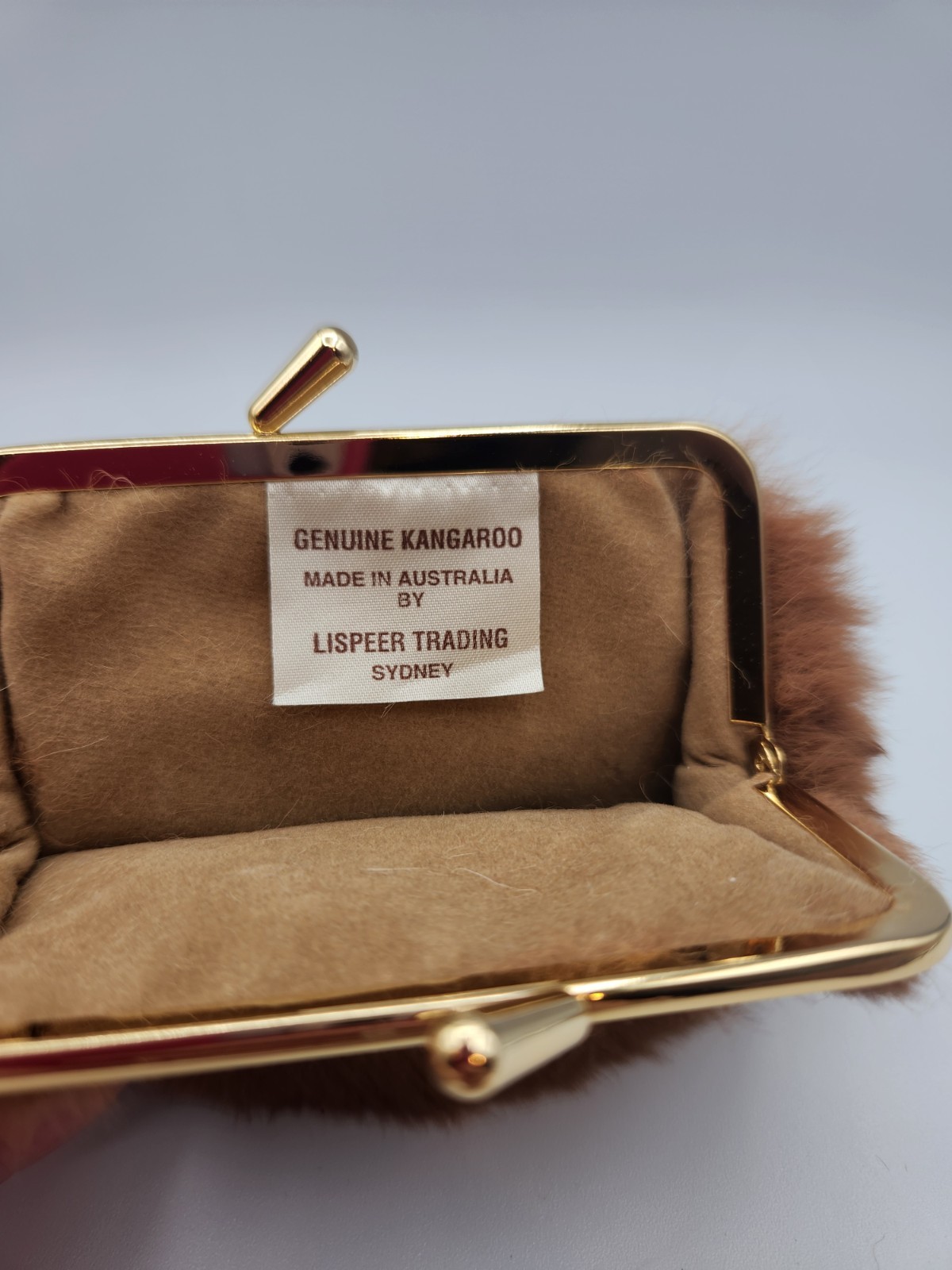 Kangaroo Fur Coin Purse Kiss Lock Made In Australia Lispeer Trading Sydney
