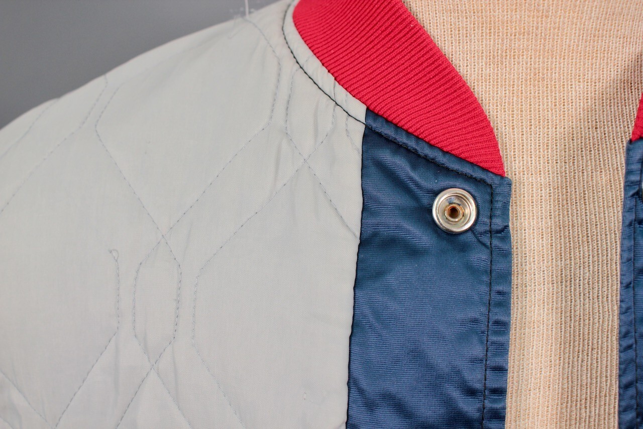VTG Men’s 1980s Blue Satin Astros Felco Bomber Jacket Sz M 80s Sanchez