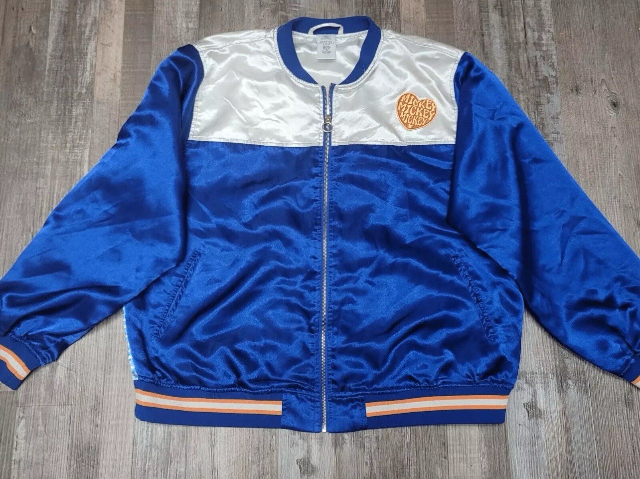 DISNEY Mickey Mouse SUNSET Varsity Bomber Womens Jacket XXL