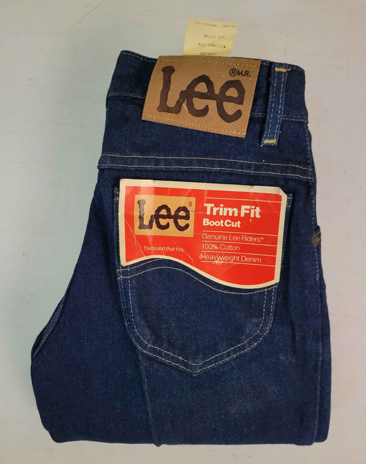 Vtg Lee Riders Talon 42 Zip Authentic Westerner Denim Jeans 28X36 DEADSTOCK NOS