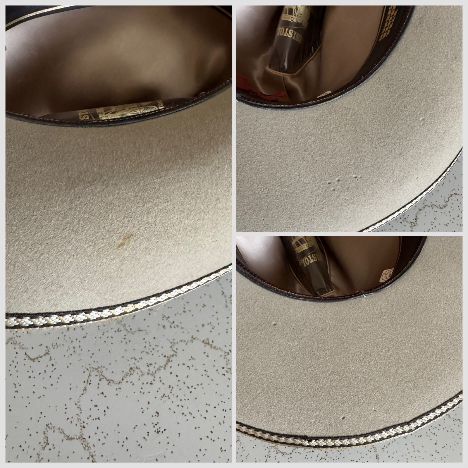 1970s Resistol Stagecoach 7 1/2 LONG OVAL Silverbelly Cowboy Western Hat 80s