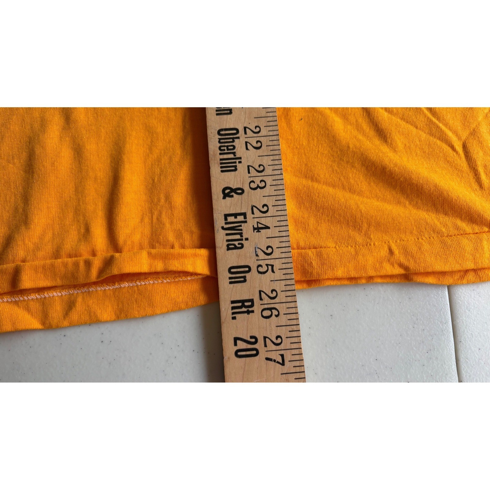 Vintage Say Yes to Michigan T Shirt Orange Sportswear Graphic Tee 80s Small